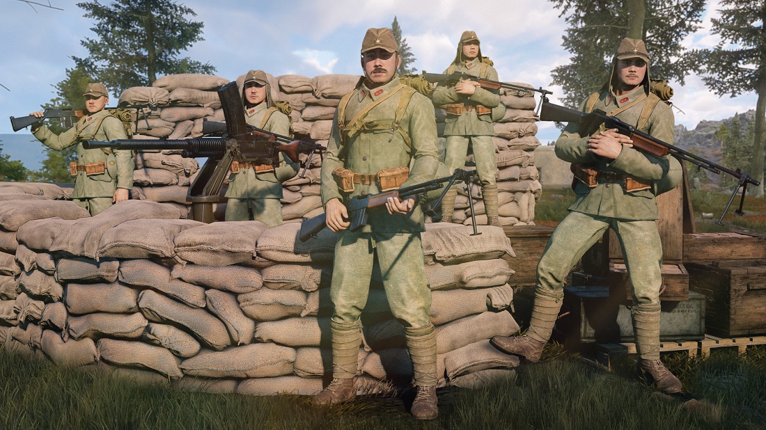 77-й отдельный пехотный батальон c трофейным Browning M1918A2 (Япония)