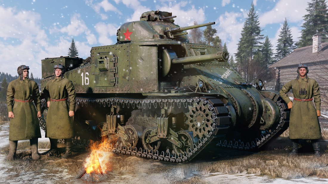 Tankers with M-3 Medium (USSR, BR II)